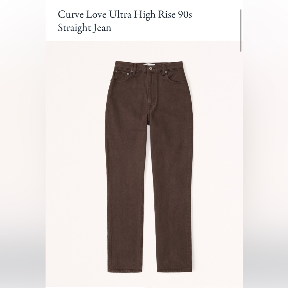 Abercrombie & Fitch Ultra High Rise 90s Straight Jean *curve love